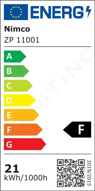 NIMCO ESPEJOS  ESPEJO DE BAñO LED 50X70 CM, CUADRADO, ALUMINIO ZP 11001