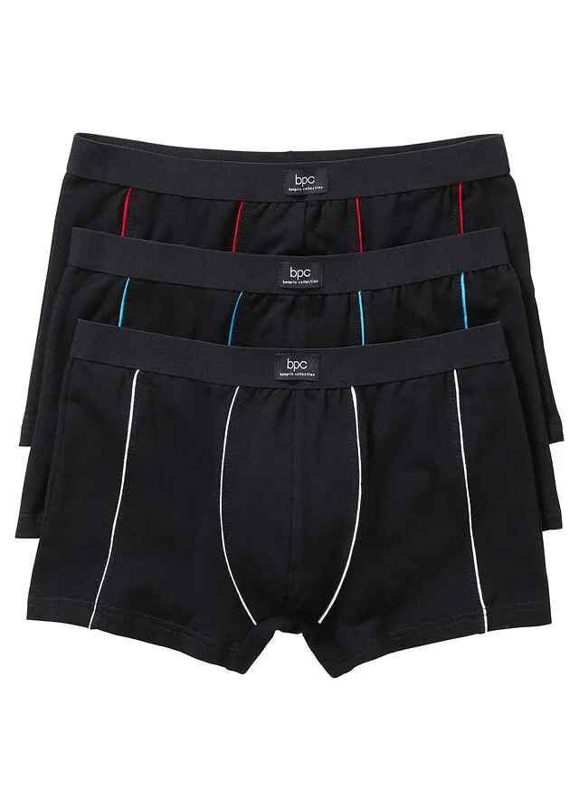 Pack de 3 calzoncillos bóxer ajustados Negro