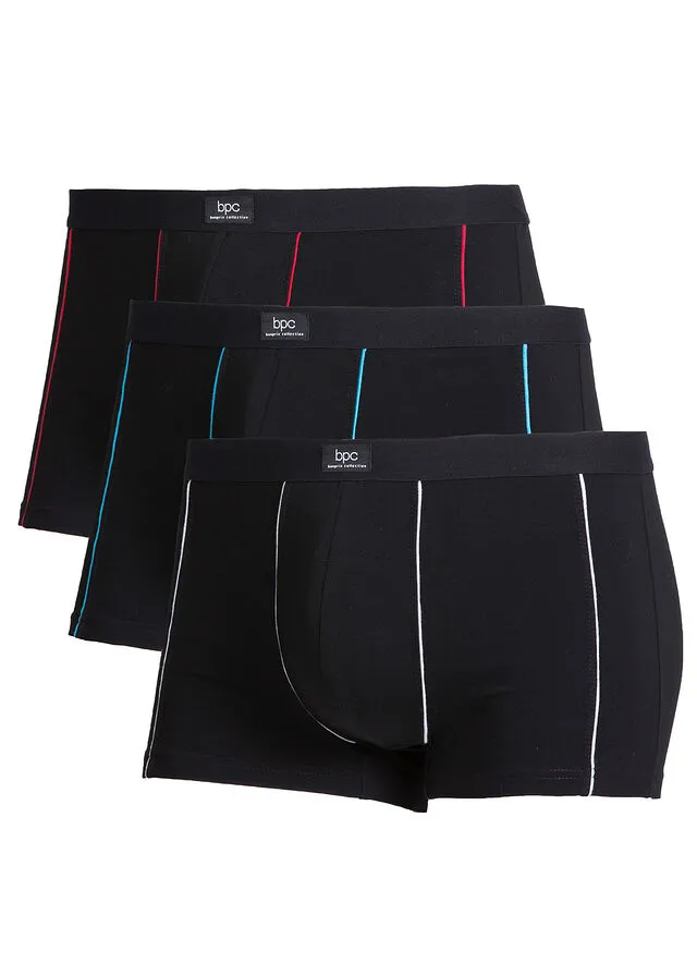 Pack de 3 calzoncillos bóxer ajustados Negro