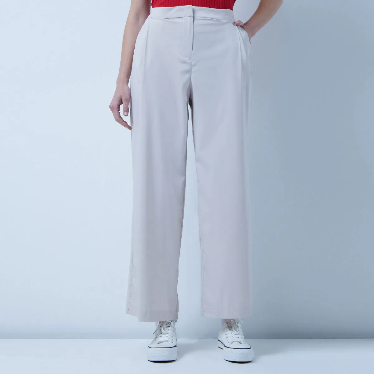 Pantalón Tiro Alto Fluido
