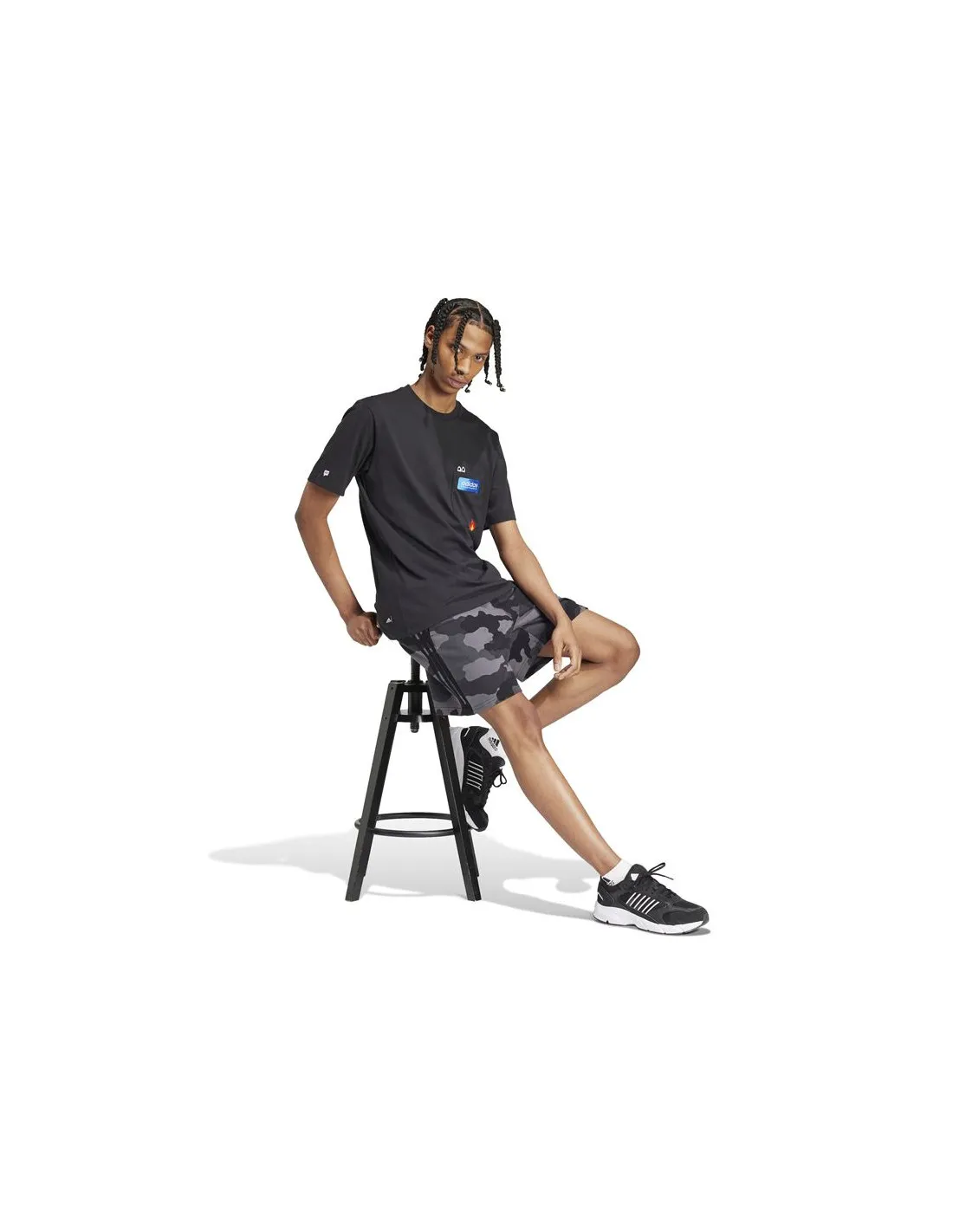 Pantalones adidas Seasonal Essentials Camouflage Hombre Negro