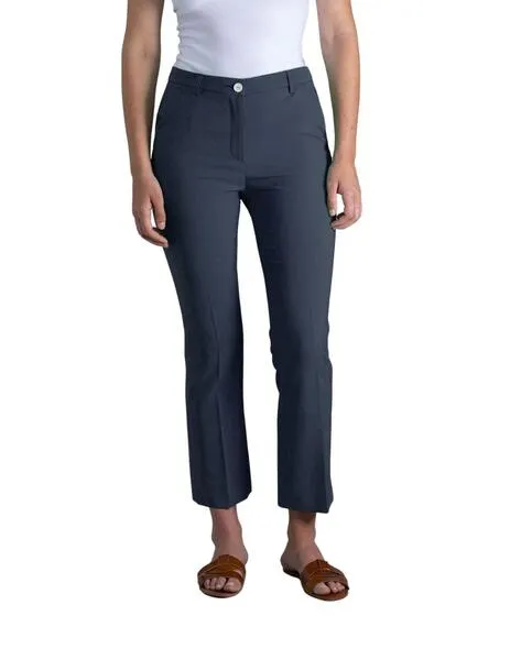 Pantalones HONGO para mujer: Elegancia y comodidad en gris neutro