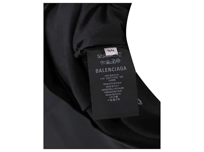 Pantalón Balenciaga de Pierna Recta en Poliéster Negro 