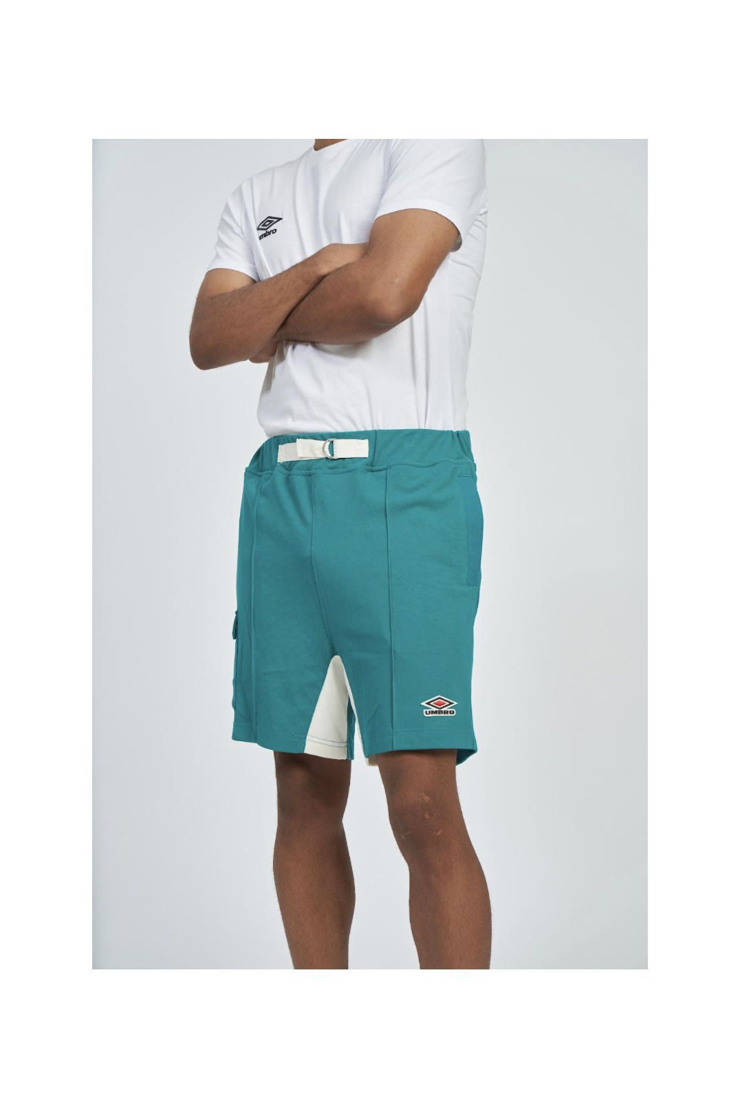 Pantalón Corto Umbro Panelled Quetzal Green / Papyrus