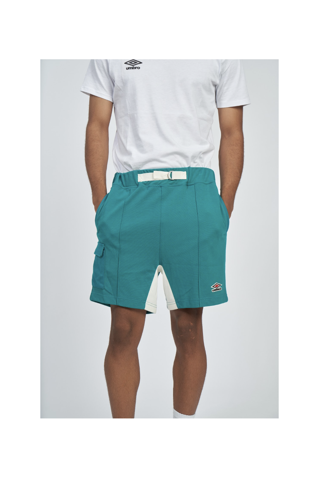 Pantalón Corto Umbro Panelled Quetzal Green / Papyrus