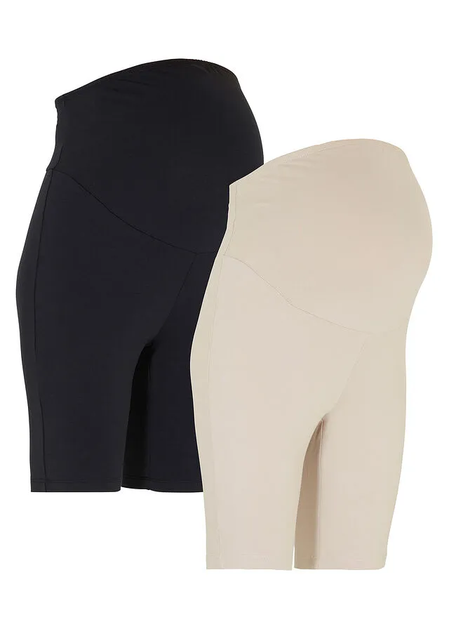 PANTALóN DE CICLISMO PREMAMá (2 UNIDADES) NEGROBEIGE