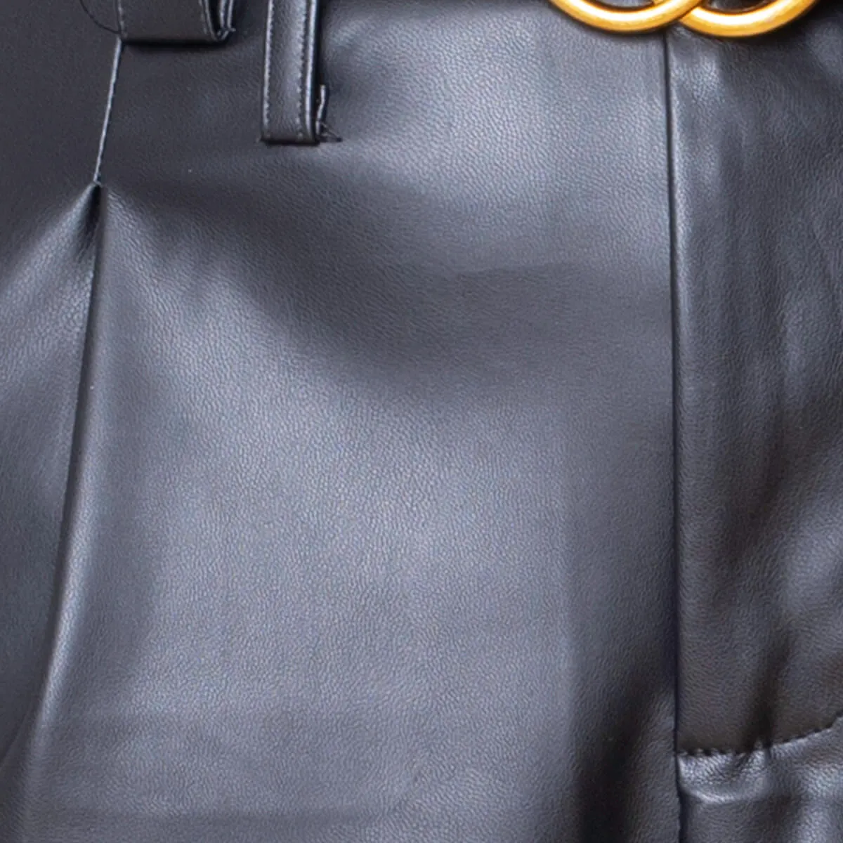 PANTALóN POLIPIEL CAMPANA  NEGRO