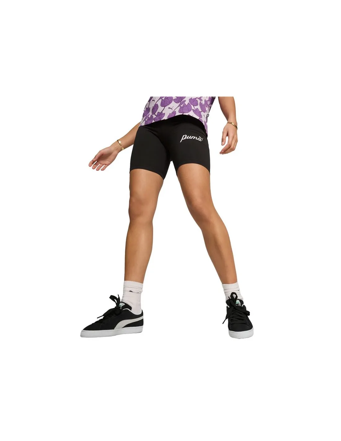Pantalón Puma Essentials + 7" Script Mujer Negro