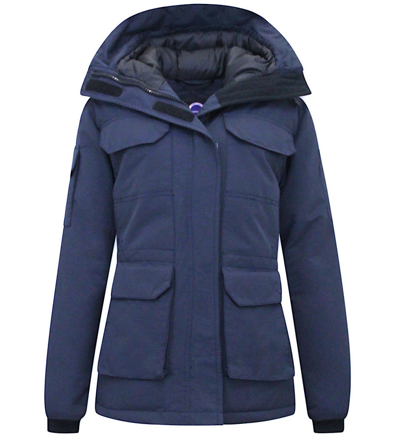 PARKA IMPERMEABLE MUJER  7603  AZUL