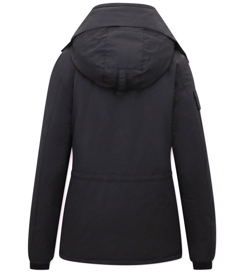 PARKA IMPERMEABLE MUJER  7603  NEGRO
