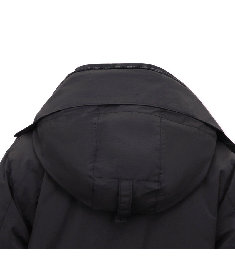 PARKA IMPERMEABLE MUJER  7603  NEGRO