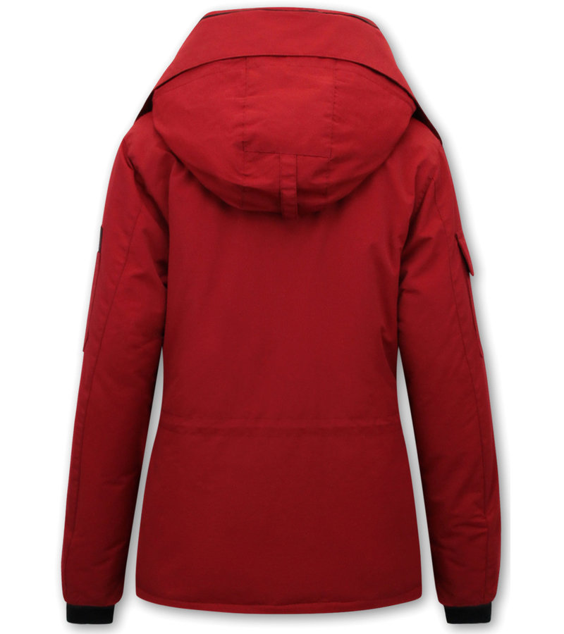 PARKA IMPERMEABLE MUJER  7603  ROJO