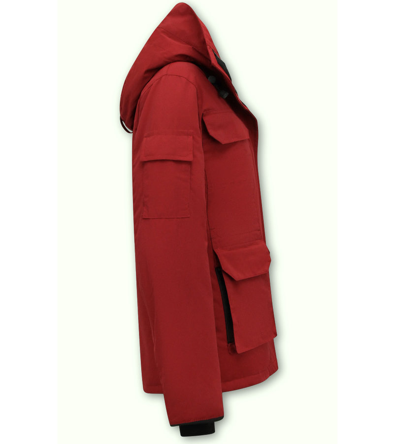 PARKA IMPERMEABLE MUJER  7603  ROJO