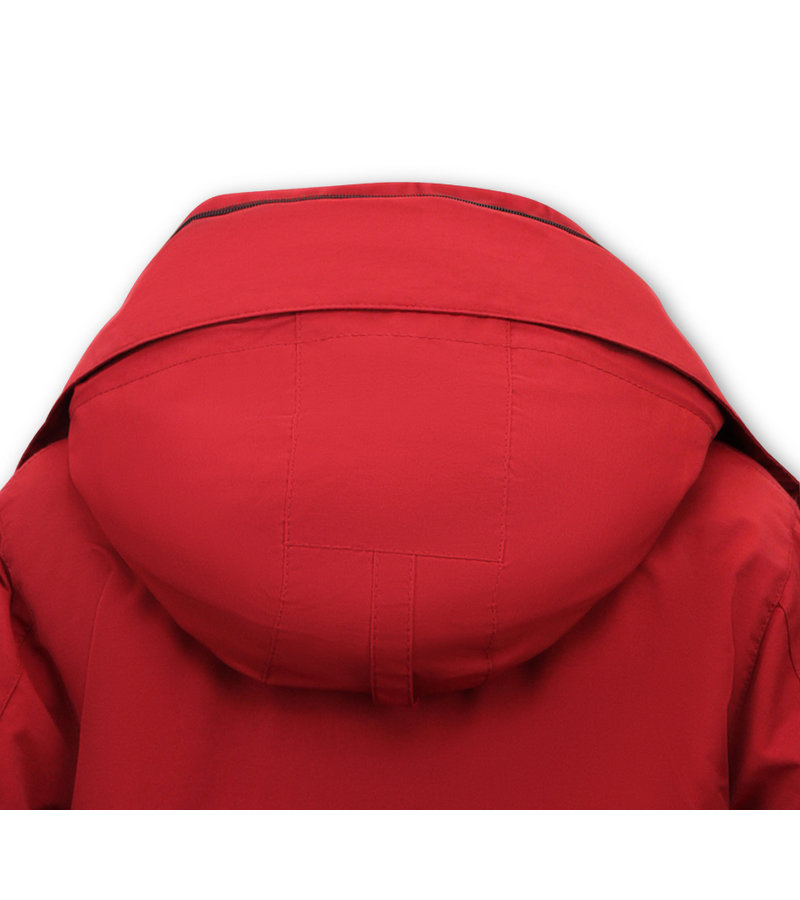 PARKA IMPERMEABLE MUJER  7603  ROJO