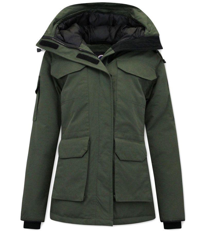 PARKA IMPERMEABLE MUJER  7603  VERDE