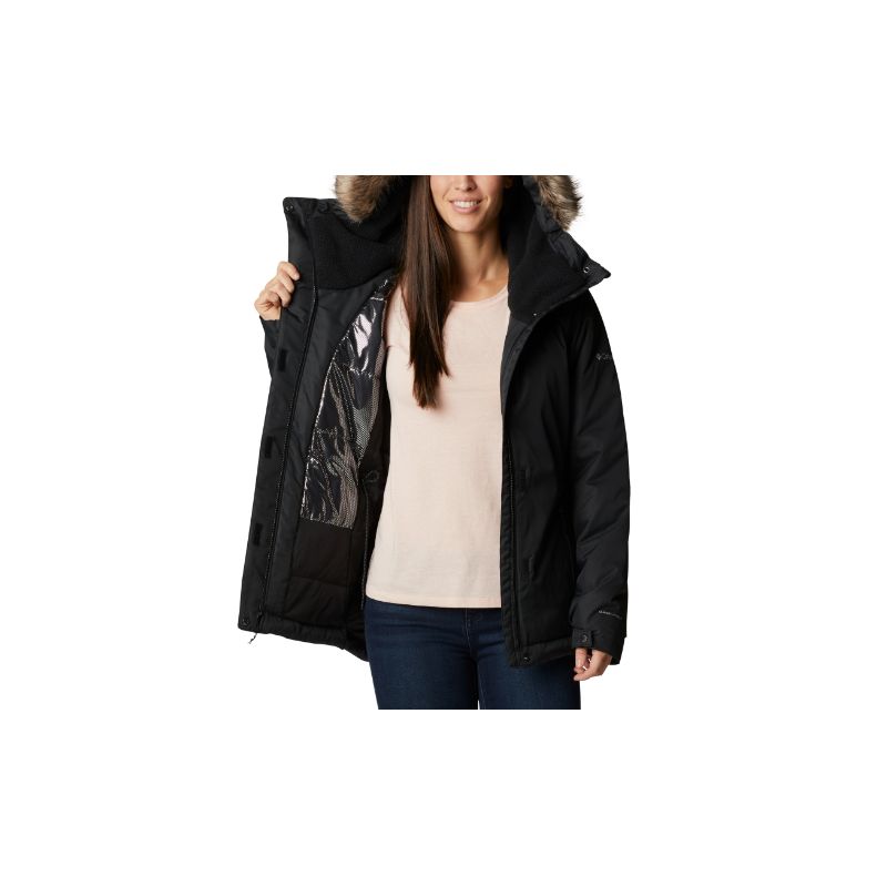 Parka impermeable para mujer Columbia Suttle Mountain II (Negro)