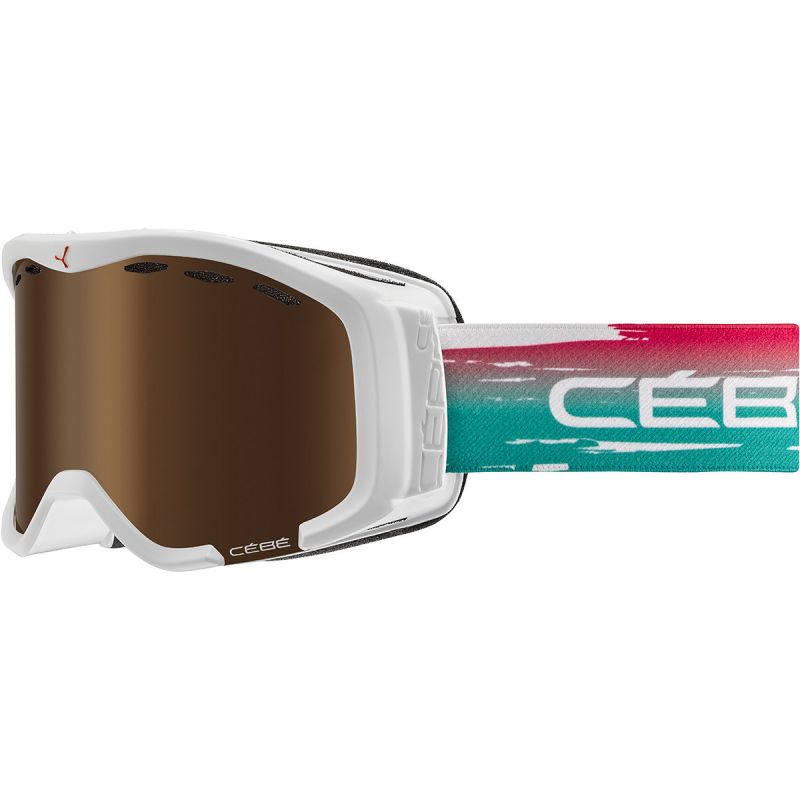 Pasamontañas infantil Cébé Cheeky (White Sunrise Dark Pink Gold Cat.3)