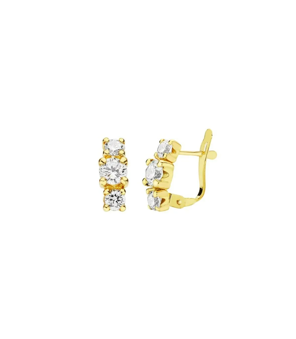 Pendientes oro amarillo Polixena 18 Ktes