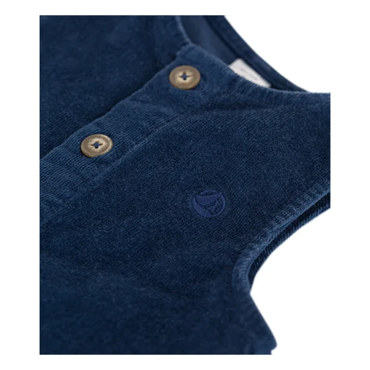 Petit Bateau Mono de terciopelo | Azul Marino