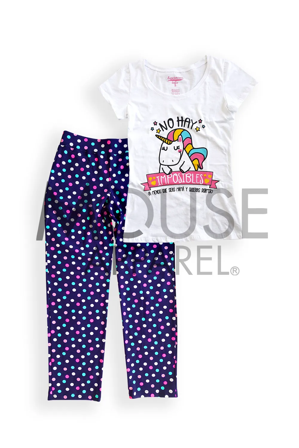 Pijama dama manga corta. No hay imposibles