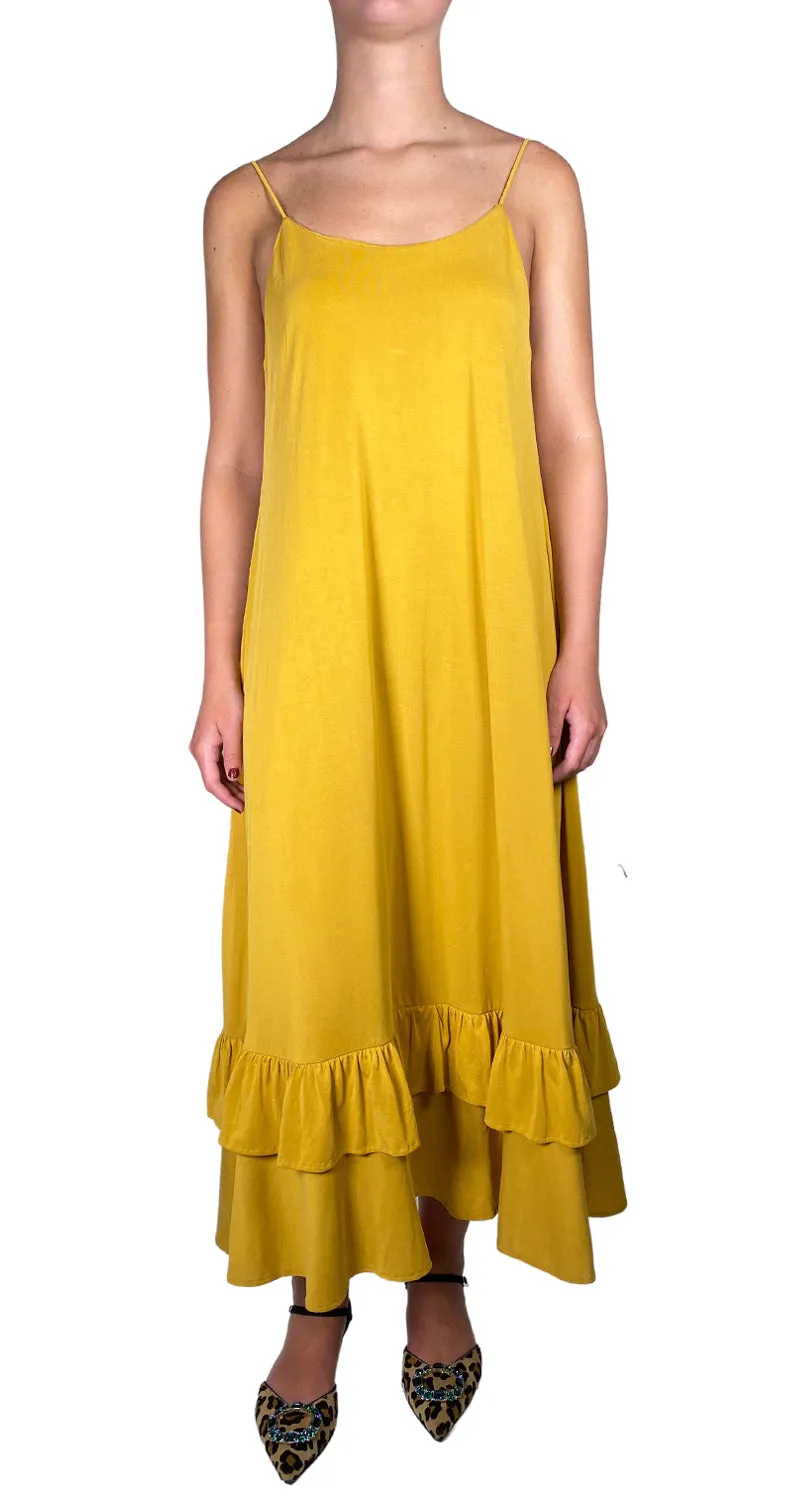 RAPSODIA Vestido Vuelos Mostaza