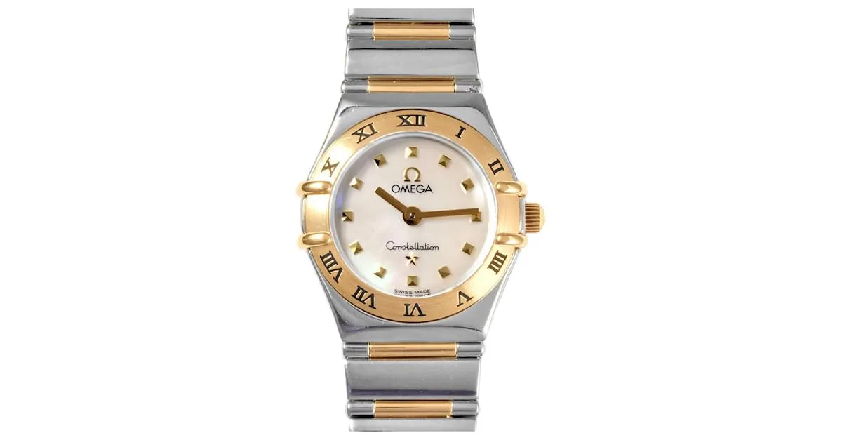 Reloj OMEGA Constellation Mini My Choice Blanco Amarillo 