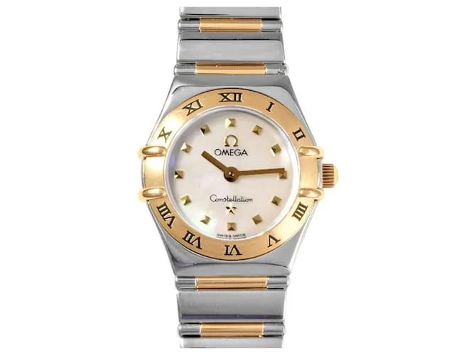 Reloj OMEGA Constellation Mini My Choice Blanco Amarillo 