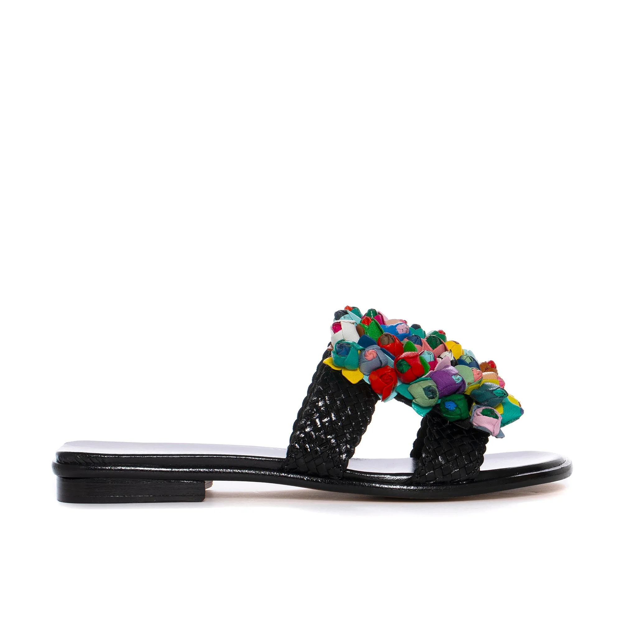 SANDALIA PLANA TINA NEGRO