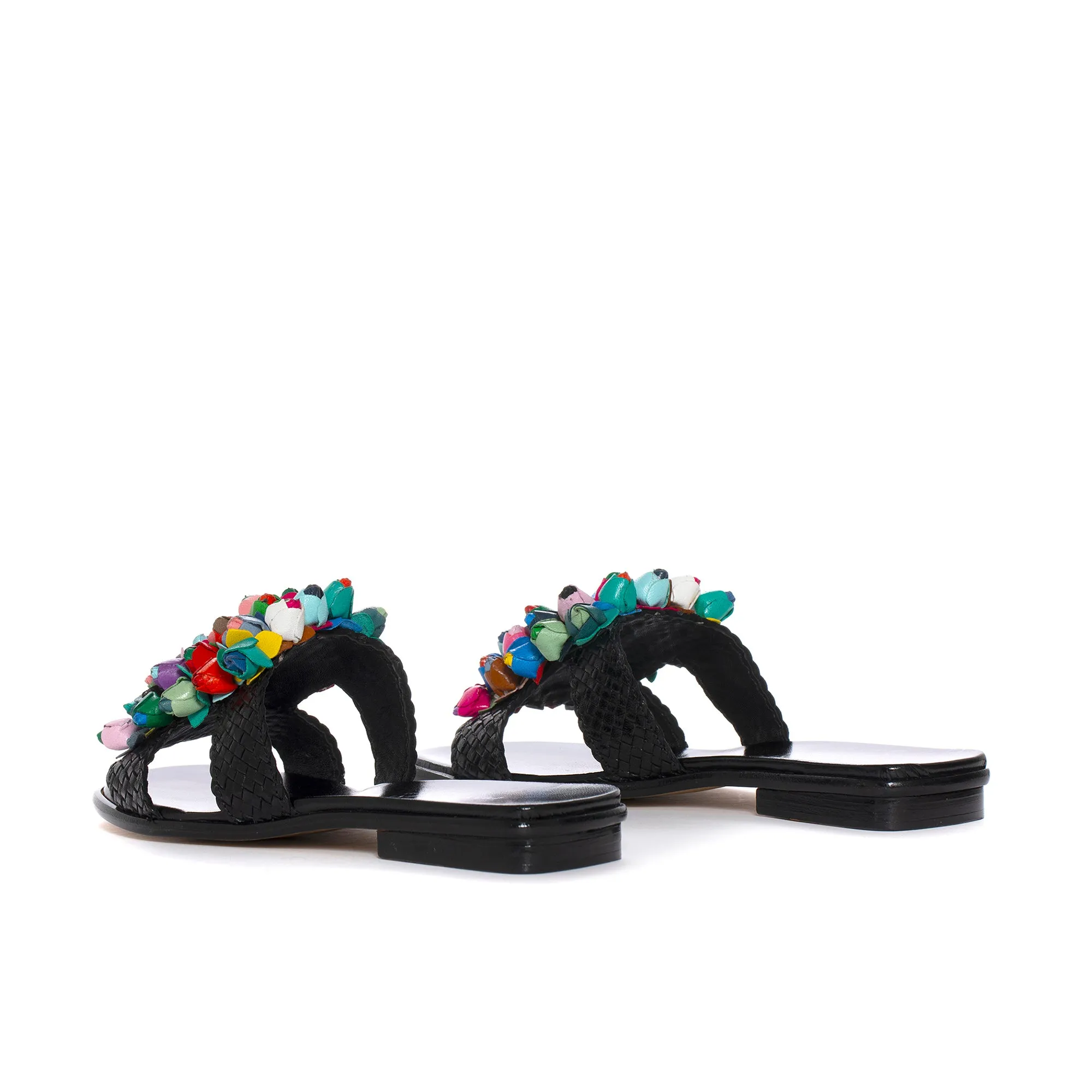 SANDALIA PLANA TINA NEGRO