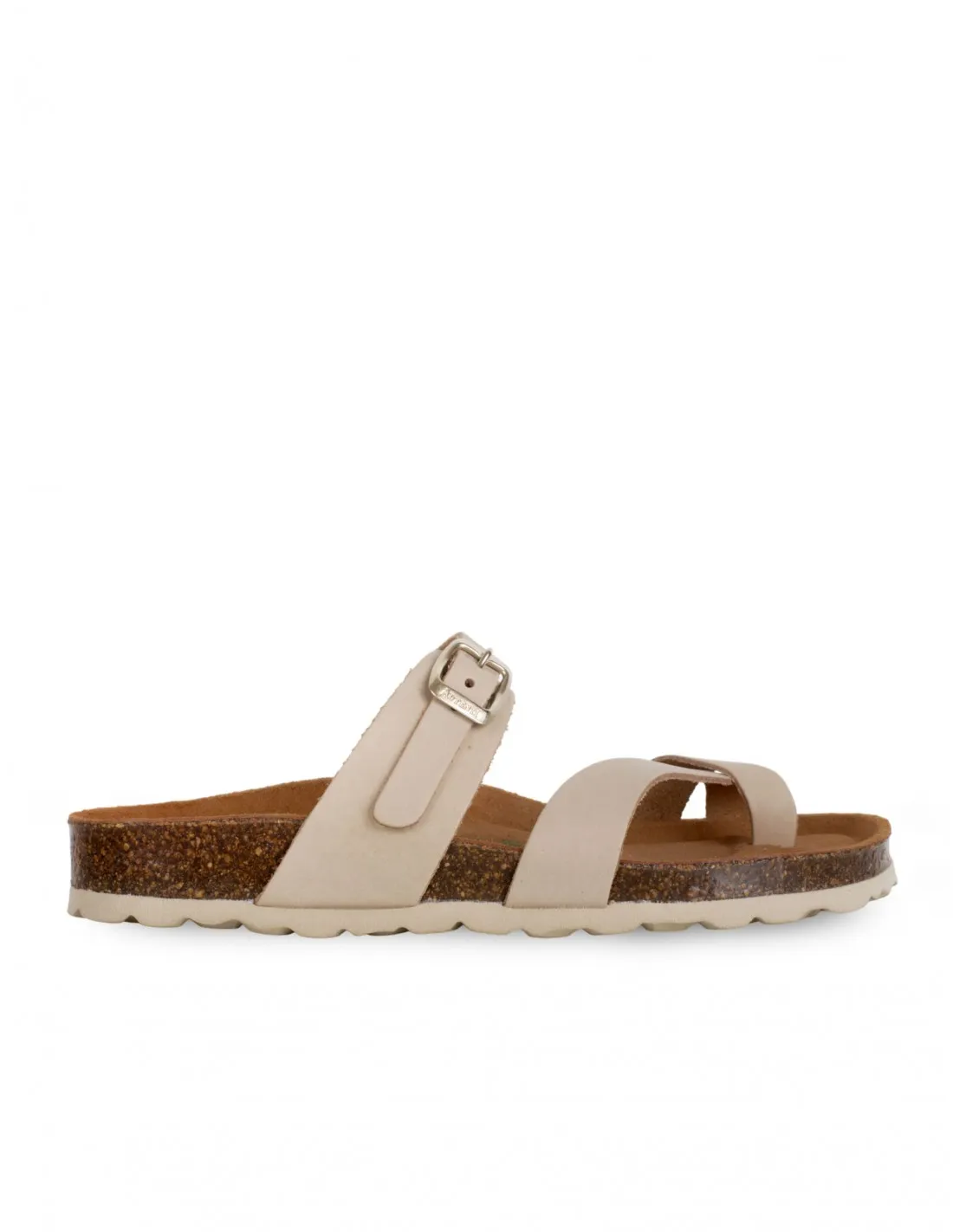 Sandalias Bio Dedo Hebilla Beige AUTENTI