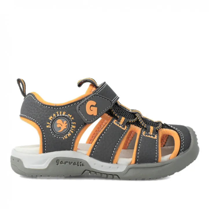 sandalias Garvalin grises tipo cangrejera 232850B
