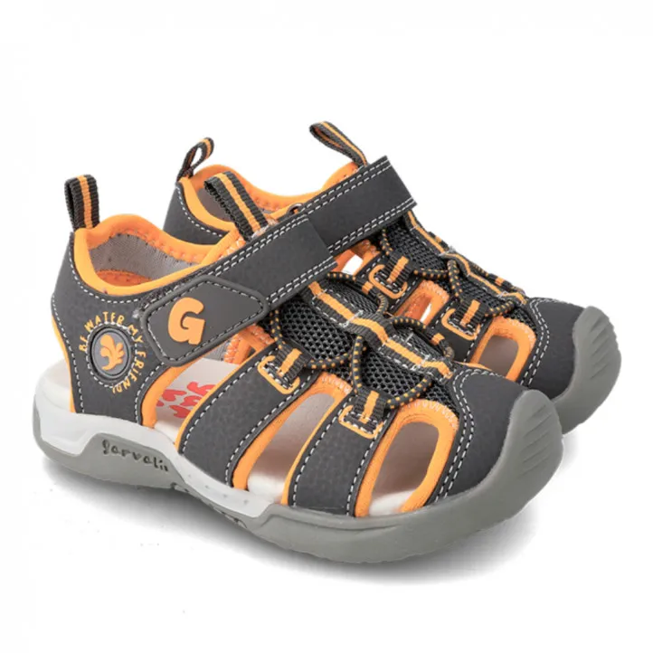 sandalias Garvalin grises tipo cangrejera 232850B