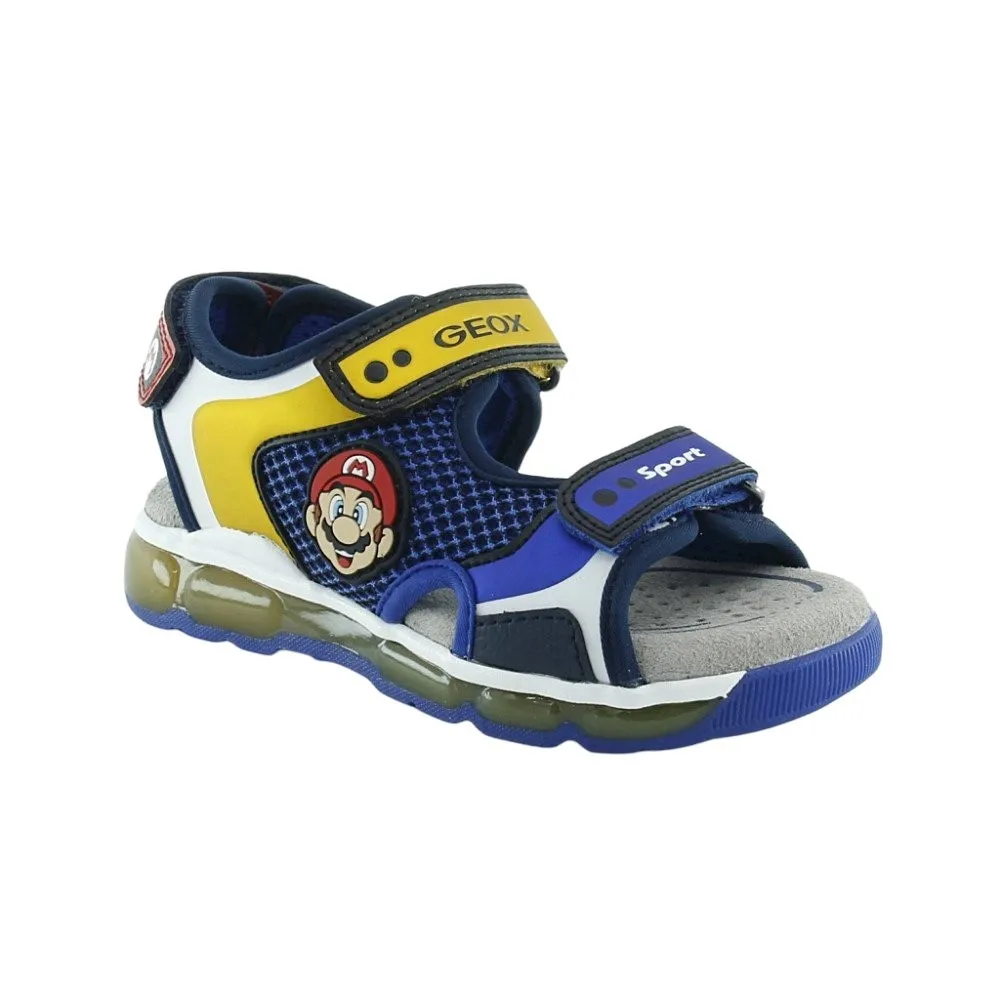 SANDALIAS GEOX MARIO BROS AZULAMARILLO