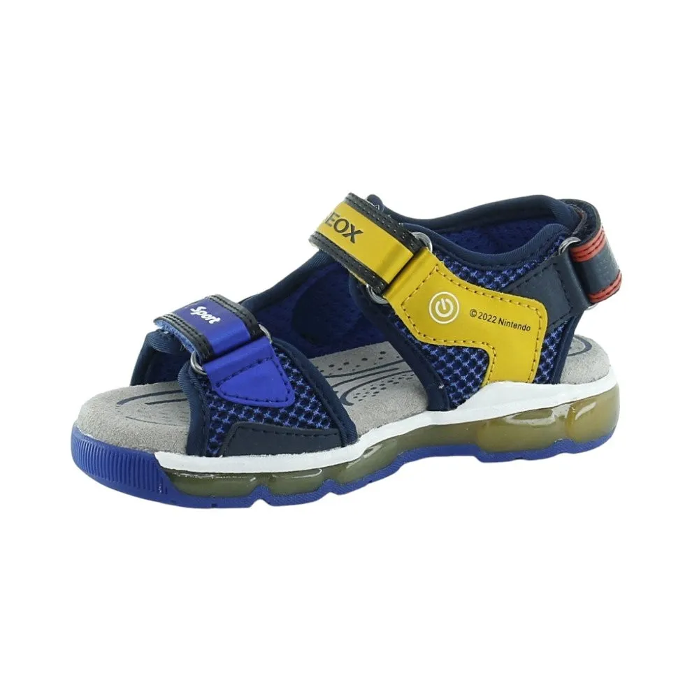 SANDALIAS GEOX MARIO BROS AZULAMARILLO