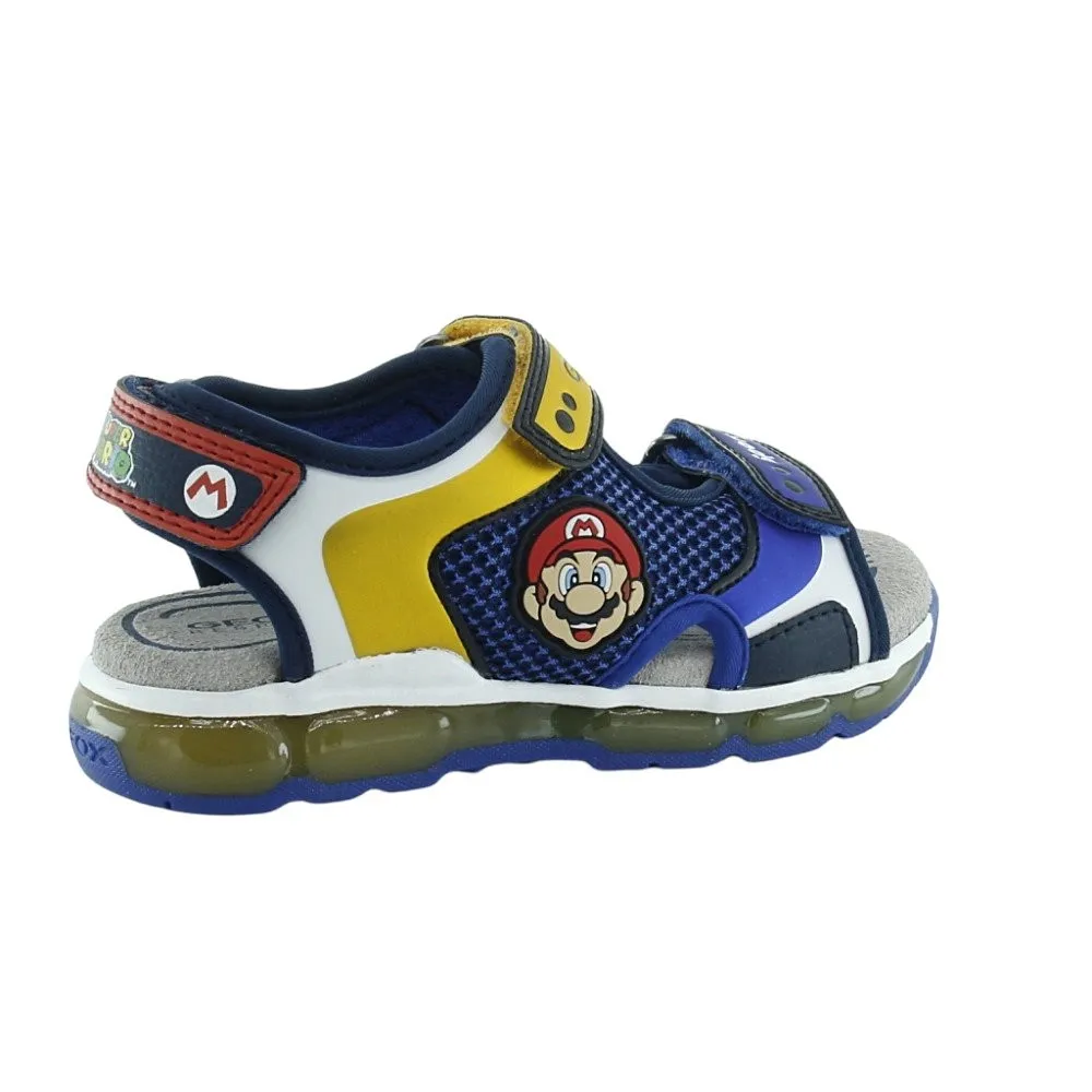 SANDALIAS GEOX MARIO BROS AZULAMARILLO