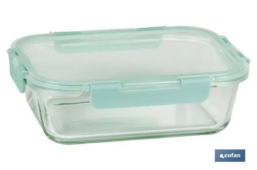 SET DE 3 FIAMBRERAS RECTANGULARES DE BOROSILICATO | MODELO AGATHA | CAPACIDAD 64010401520 ML