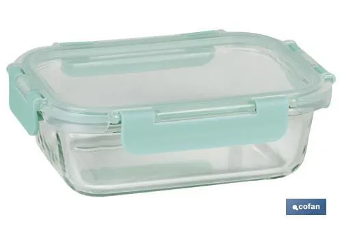 SET DE 3 FIAMBRERAS RECTANGULARES DE BOROSILICATO | MODELO AGATHA | CAPACIDAD 64010401520 ML