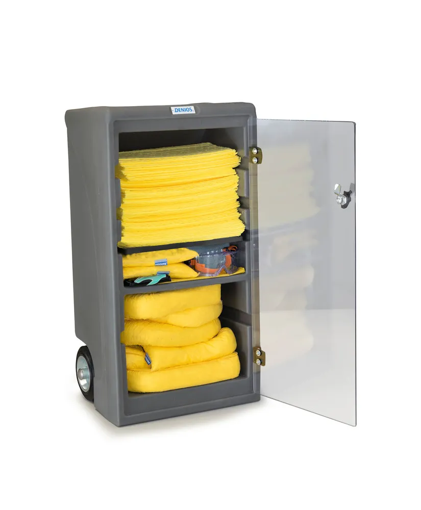 Set de repuesto móvil DENSORB para emergencias con bayetas absorbentes, pequeño caddy, Especial