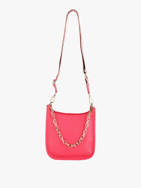 Solada Bolso de piel con cadena para mujer