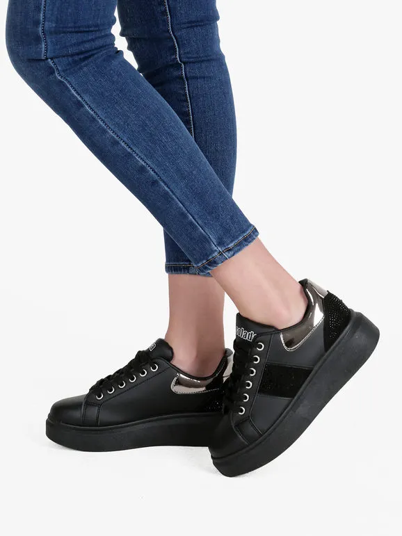 Solada Zapatillas de mujer con plataforma y pedrería.