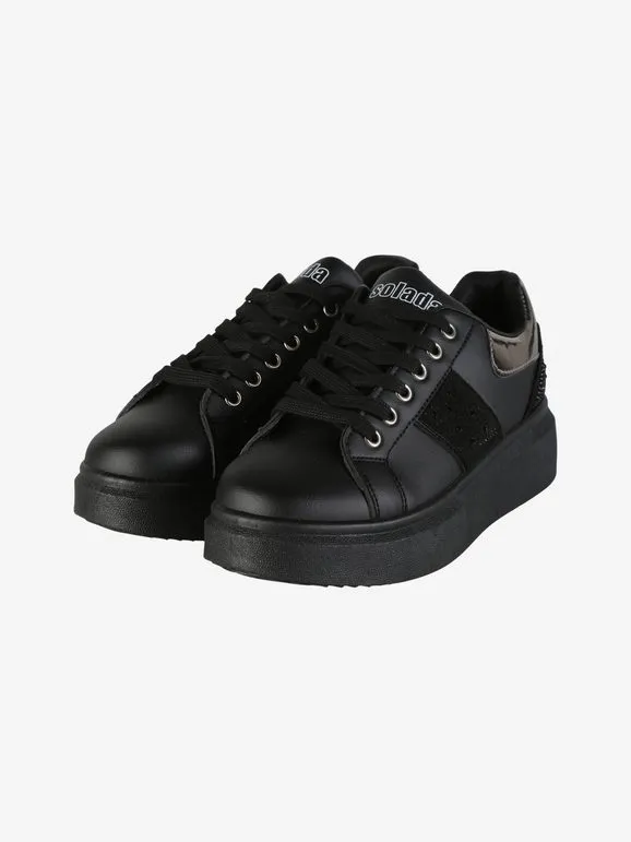 Solada Zapatillas de mujer con plataforma y pedrería.