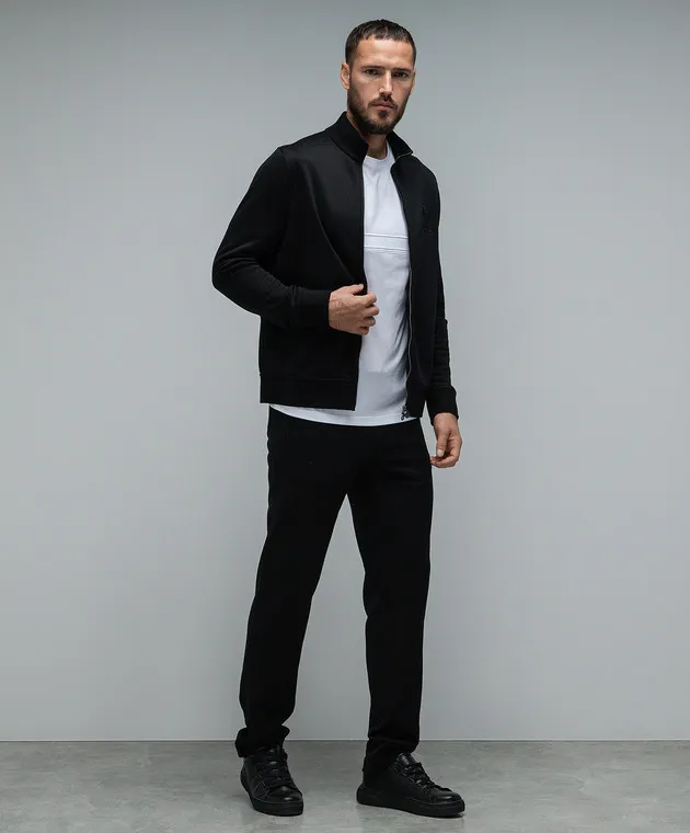 STEFANO RICCI WHITE TSHIRT WITH METALLIC LOGO
