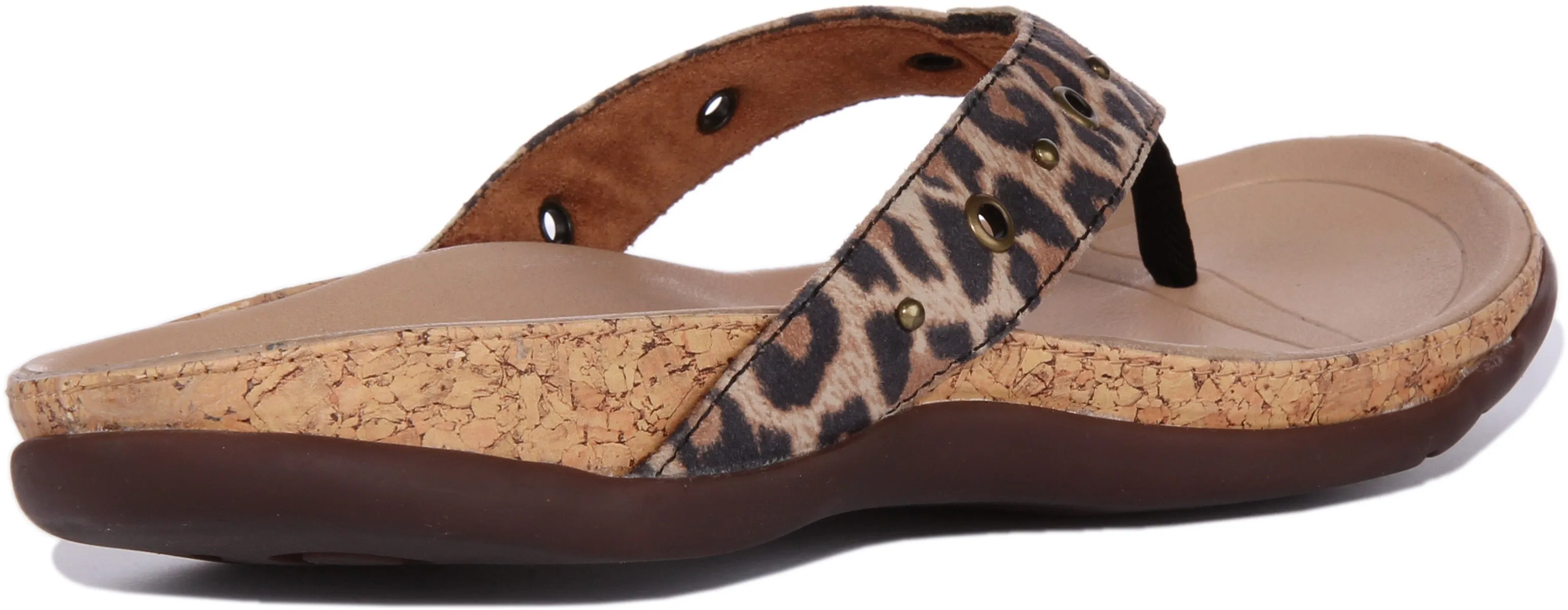 Strive Saria Sandalia de dedo de piel para mujer en negro