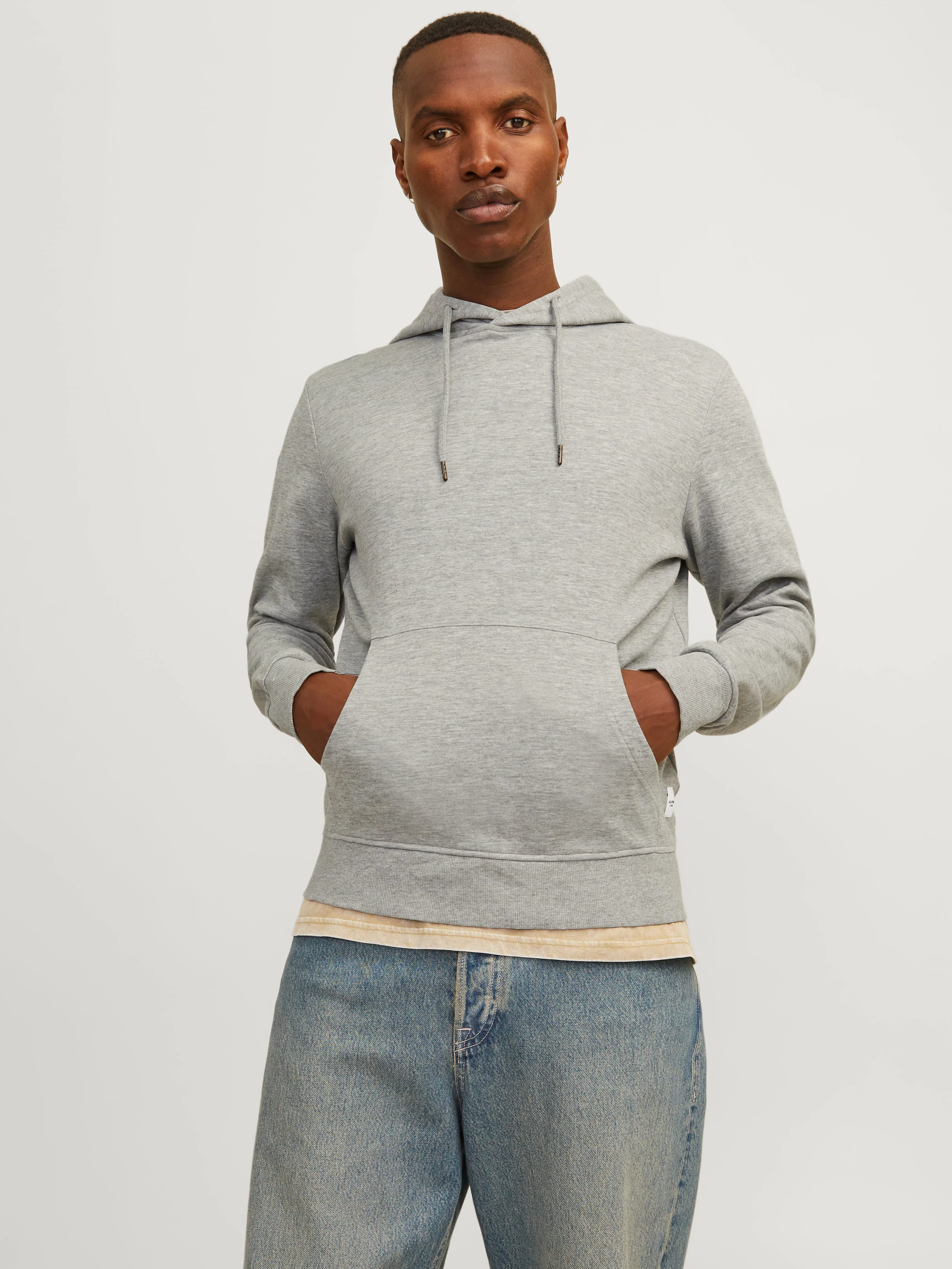 Sudadera con capucha Liso | Gris claro | Jack & Jones®