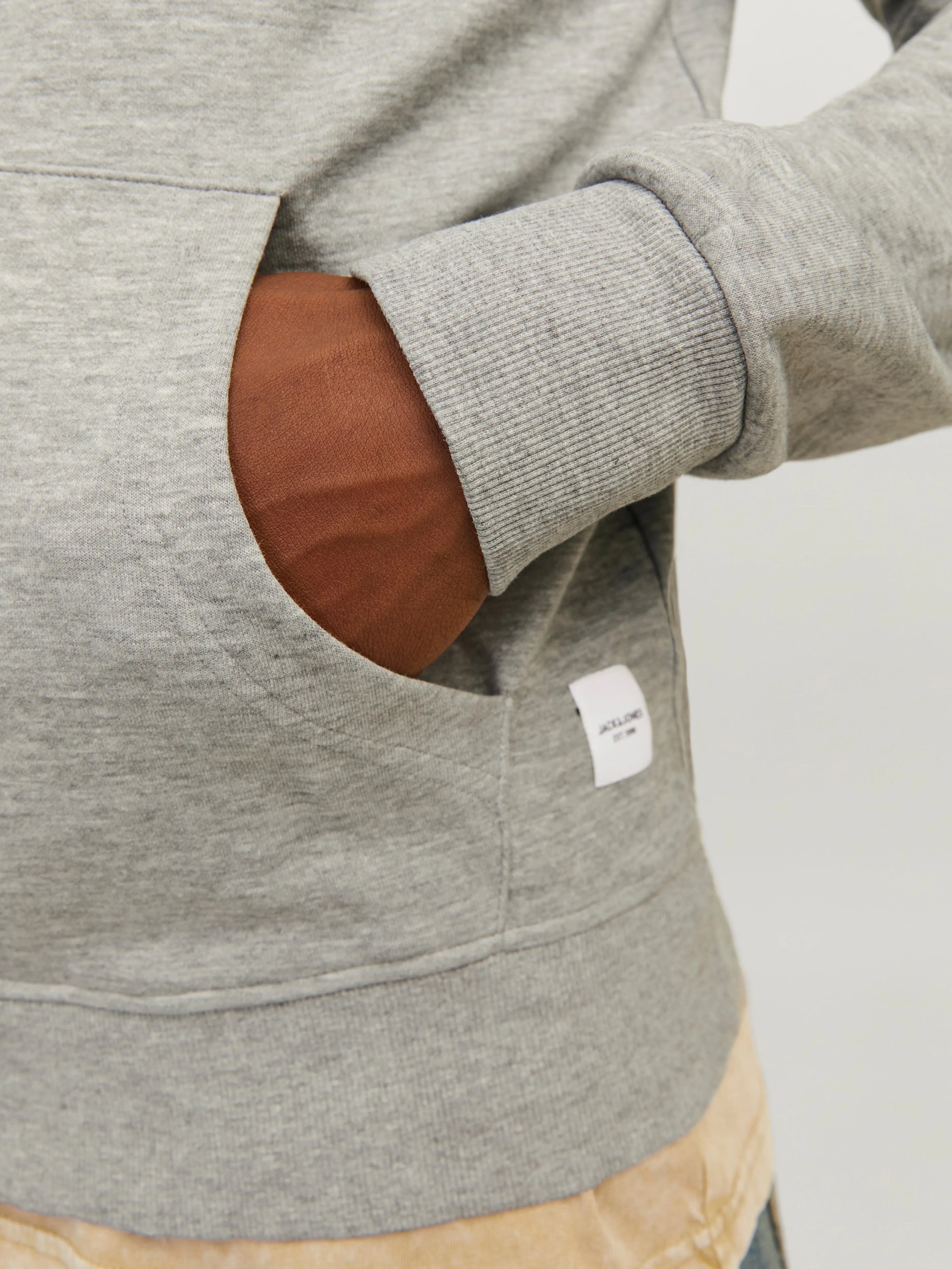 Sudadera con capucha Liso | Gris claro | Jack & Jones®