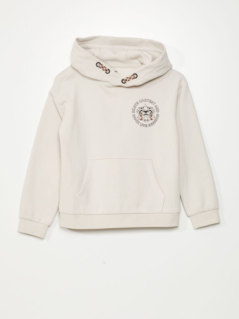 SUDADERA DE CHáNDAL CON CAPUCHA  BLANCO