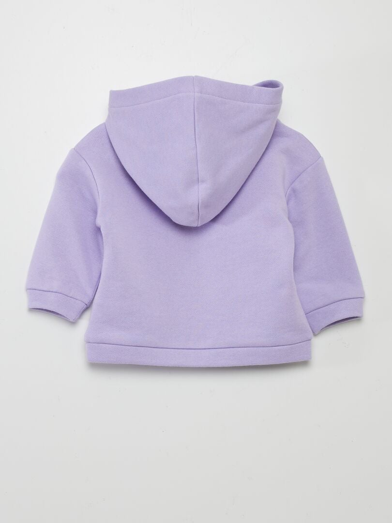 SUDADERA DE CHáNDAL CON CAPUCHA LISA  PURPURA