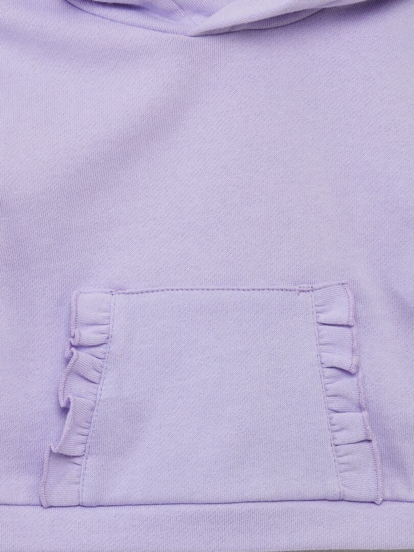 SUDADERA DE CHáNDAL CON CAPUCHA LISA  PURPURA