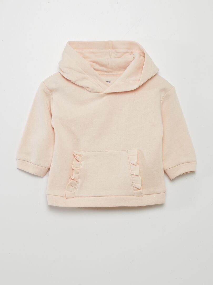 Sudadera de chándal con capucha lisa - ROSA