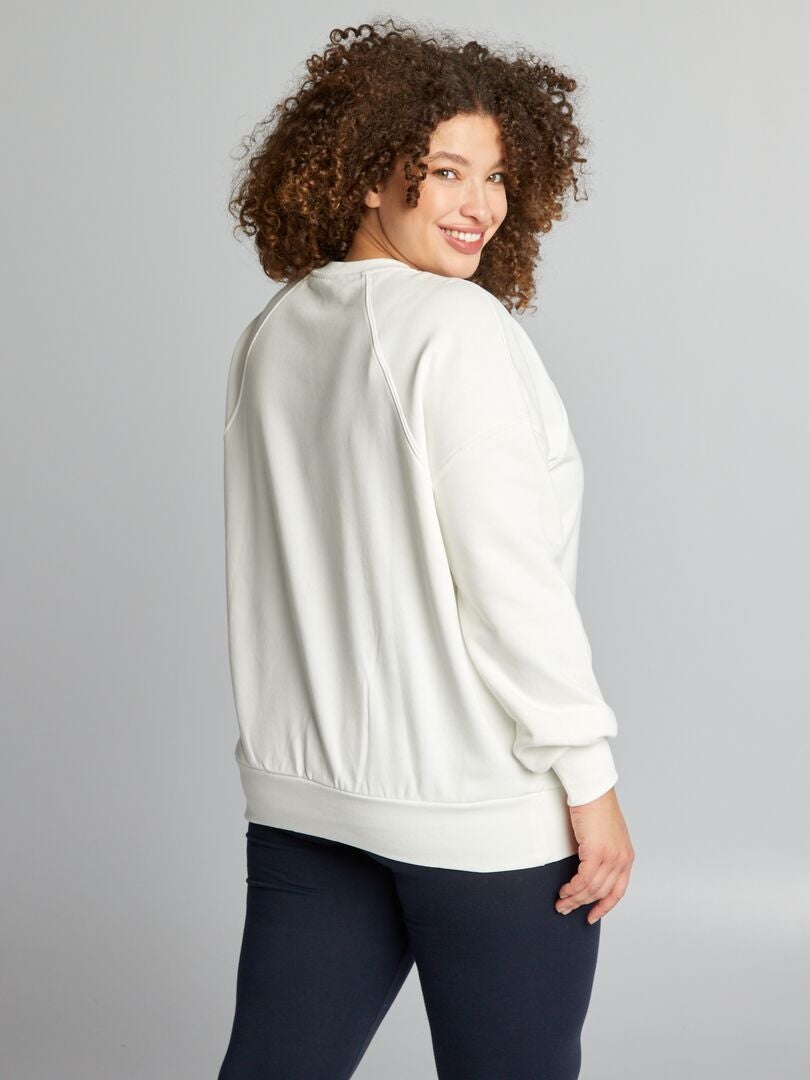SUDADERA DE CHáNDAL OVERSIZE  BLANCO